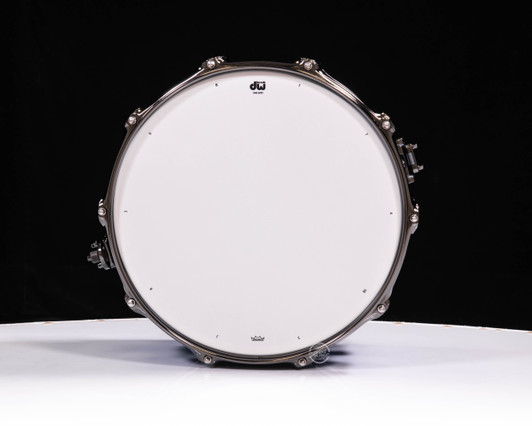 DW Collector's SSC Maple 8x14 Snare - Blue Glass w/Black Nickel HW