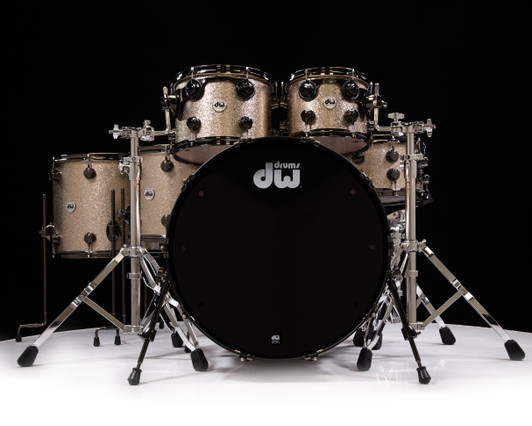 DW Collector's 6pc Cherry Mahogany-Nickel Sparkle Glass w/Black Nickel