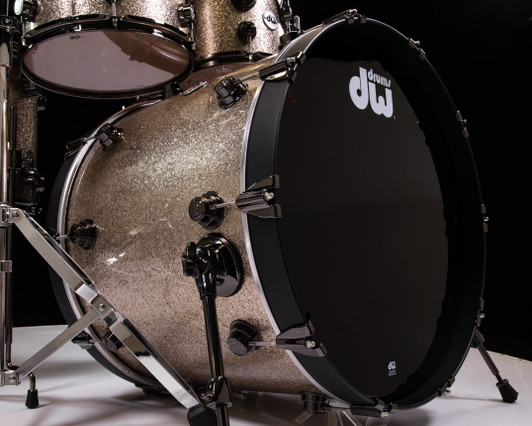 DW Collector's 6pc Cherry Mahogany-Nickel Sparkle Glass w/Black Nickel