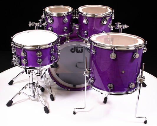 DW Collector's 6pc Maple SSC Kit - Ultraviolet Purple w/Black