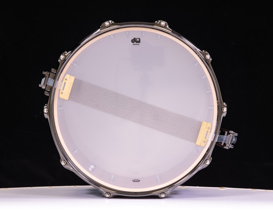 DW Collector's Nickel Over Brass 8x14 Snare - Chrome Hardware
