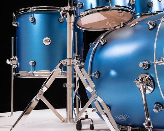 DW Design Series 4pc Kit - Aqua Metallic, CymbalFusion Exclusive