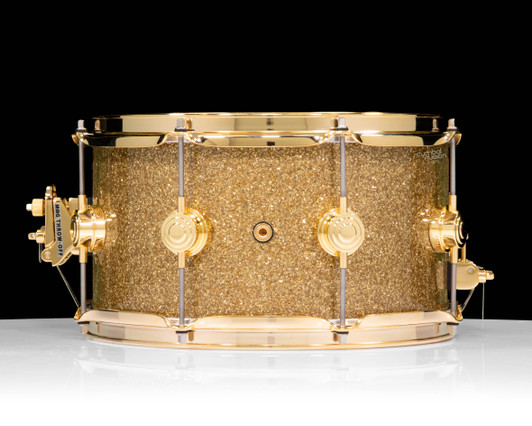 DW Collector's Series 10x14 Maple SSC Snare - Gold Glass w/Gold HW