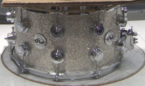 DW Collector's 7x13 SSC Maple Snare - Broken Glass w/Chrome HW