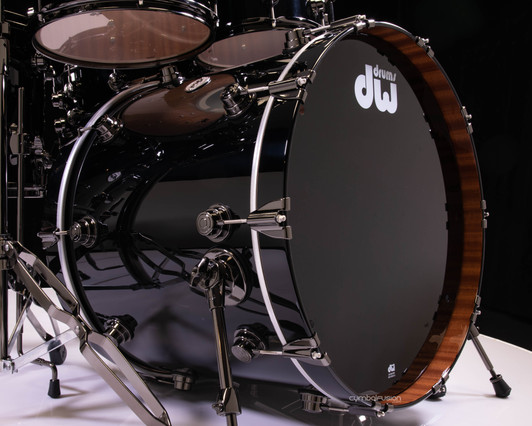 DW Collector's Series 7pc Maple/Mahogany Kit - Piano Black Lacquer
