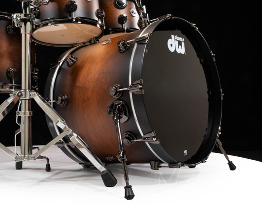 DW Collector's 6pc SSC Maple Kit - Honey to Ebony Satin Oil Burst