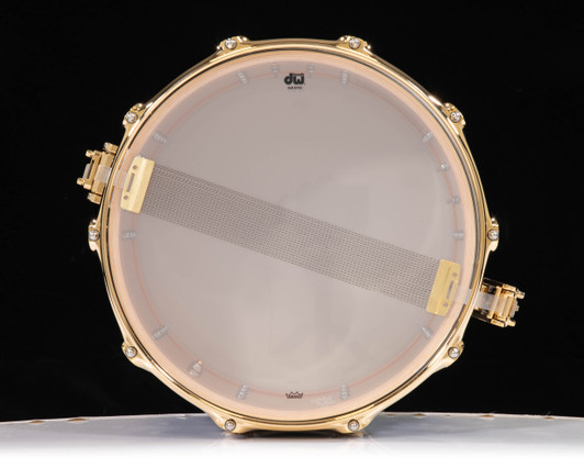 DW Collector's Maple SSC Maple 8x14 Snare Drum - Gloss Black w/Gold