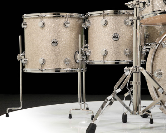 DW Collector's 7pc Maple SSC Shells Broken Glass w/ Chrome