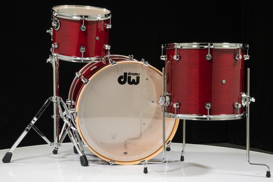 DW Design Series 3pc Drum Set - Cherry Stain 12/16/22