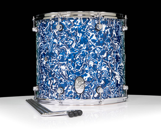 DW Design Series 16x18 Floor Tom Blue Lightning
