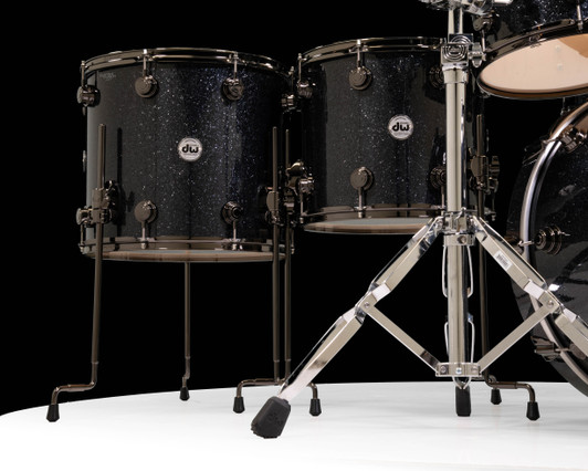 DW Collector's 6pc SSC Maple Kit - Black Ice w/Black Nickel