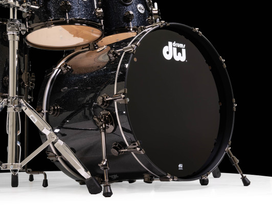 DW Collector's 6pc SSC Maple Kit - Black Ice w/Black Nickel