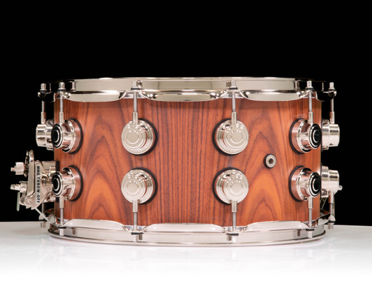DW Collector's Series 3 Shell with Nickel Hardware Natural Hard Satin Lacquer back view