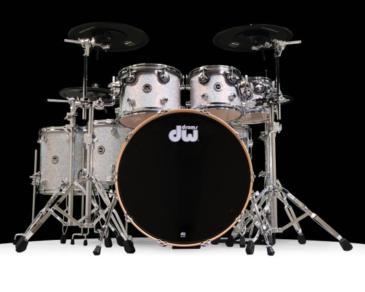 DWe 7pc Diamond Nebula Complete Set with Hardware and Roland Cymbals