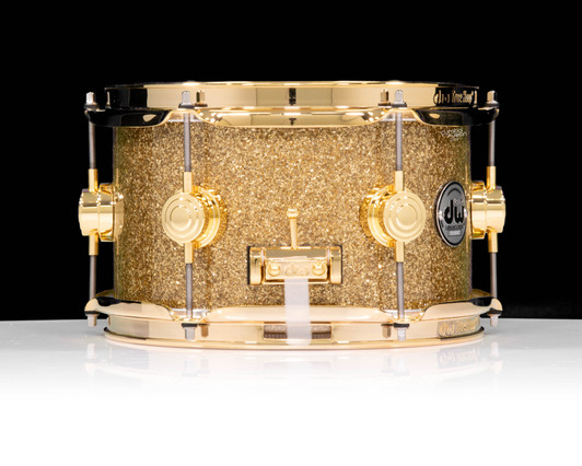 DW Collector's 6x10 SSC Maple Snare - Gold Glass w/Gold HW