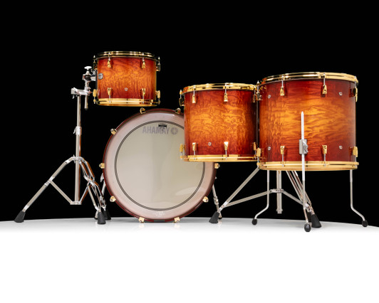 Yamaha PHX 4pc Drum Set - Textured Amber Sunburst with Gold Hardware (13/16/18/24)