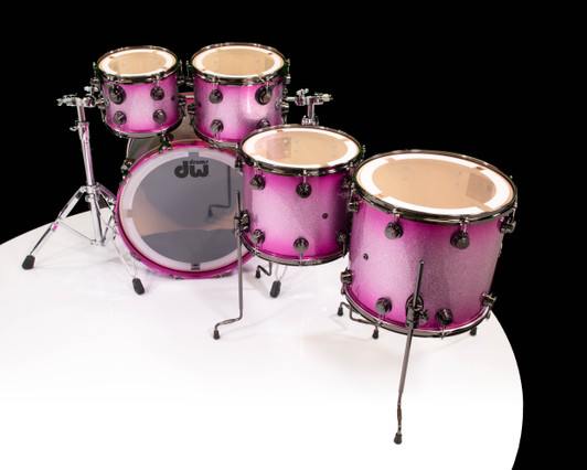 DW Collector's 5pc Shell Pack - Pink Glitz w/Black Nickel