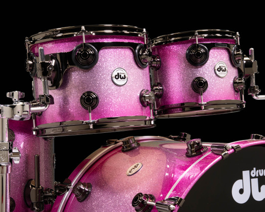 DW Collector's 5pc Shell Pack - Pink Glitz w/Black Nickel