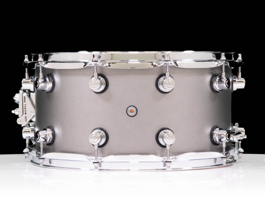 DW DESIGN SNARE 7x14 TITANIUM SATIN, DOUBLE ROW LUG (Limited Edition)