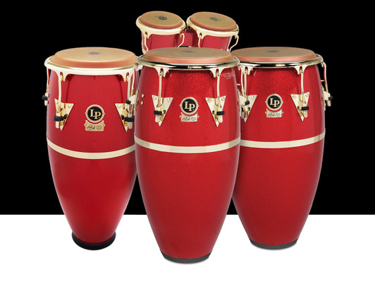 LP Galaxy Fiberglass Fausto Cuevas III Signature Quinto/Conga/Tumba/Bongos Set