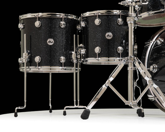 DW Collector's 5pc Maple Mahogany Kit - Black Ice 10/12/14/16/22