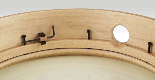 LP Tunable Tar Frame Drum – 14” x 4”. Closeup View