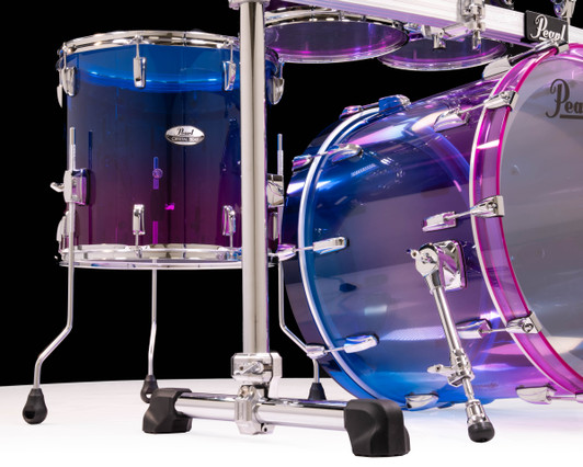 Pearl Crystal Beat 4-Piece Shell Pack – Cotton Candy (10/12/16/22) kick floor tom closeup