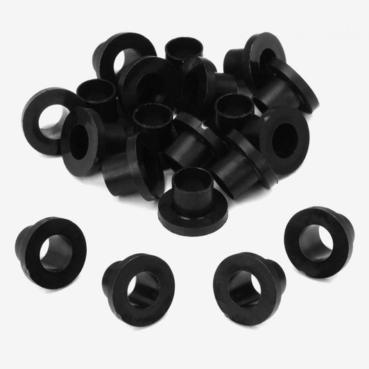 20 Black nylon tension rod washers