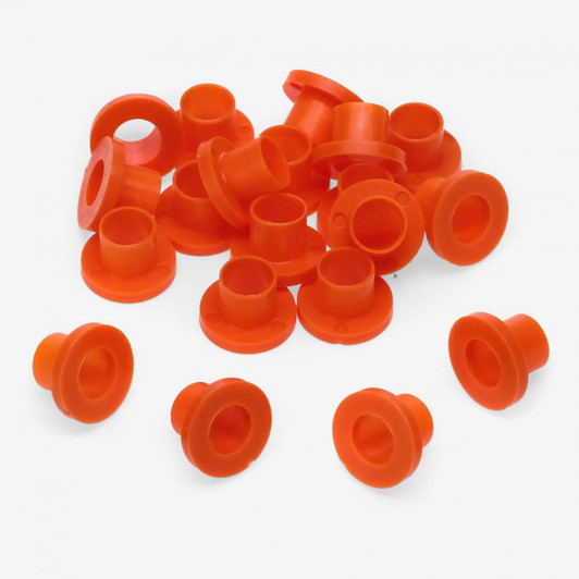 20 orange nylon tension rod washers