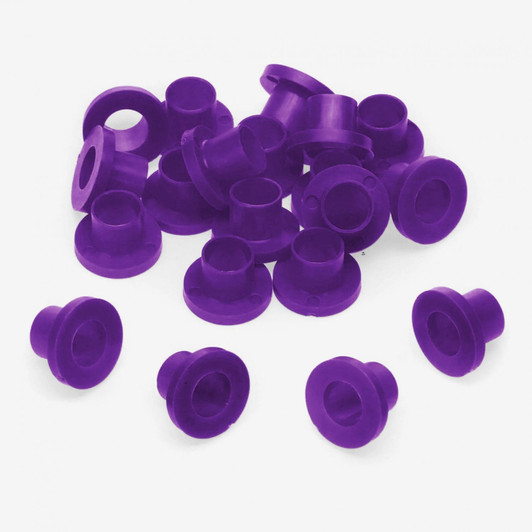 20 purple nylon tension rod washers