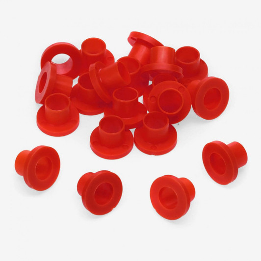 20 red nylon tension rod washers