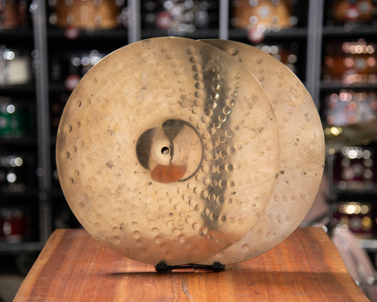 Used Zildjian Z Custom Hi Hat Pair 14" front view