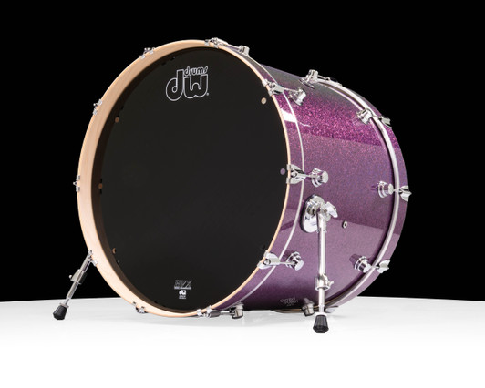 DW Performance Series 18x24 Bass Drum Purple Drift back view