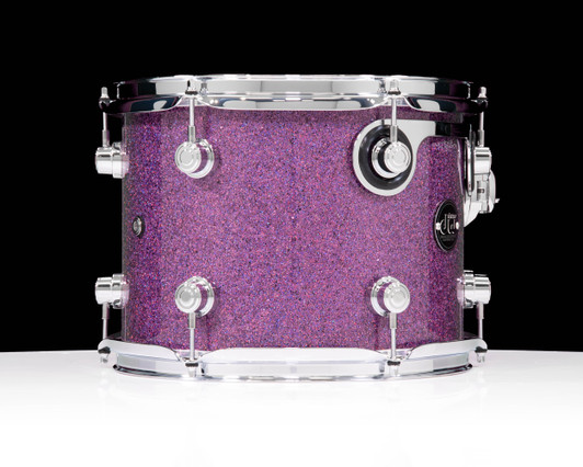 DW Performance Series 9x12 Tom Purple Drift back view