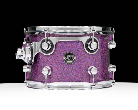 DW Performance Series 8x12 Tom - Purple Drift front view