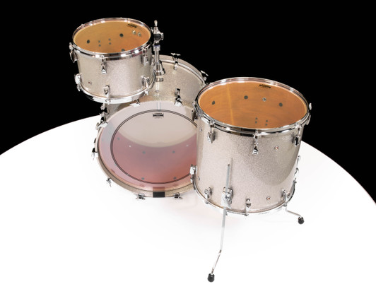 Yamaha Absolute Hybrid Maple 3pc Silver Sparkle top view