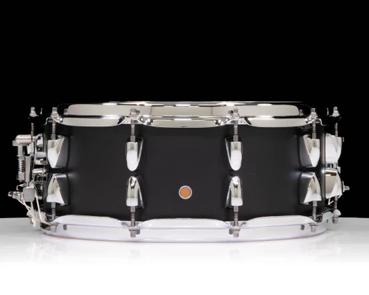 Yamaha Tour Custom 14”x5.5” Maple Snare Drum – Licorice Satin back view