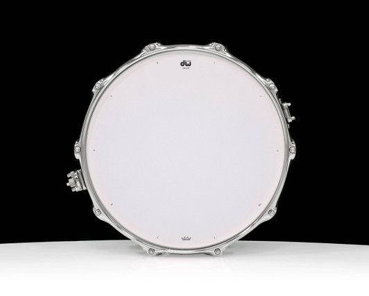 DW Collector's Series SSC Maple 7x14 Snare Drum - Diamond Nebula with Chrome Hardware top view