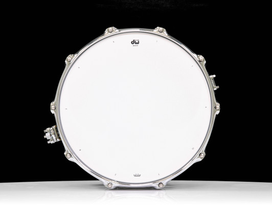 DW Collector's SSC Maple Snare Drum 7x14 Chrome Double Row Lugs - Purple Drift top view