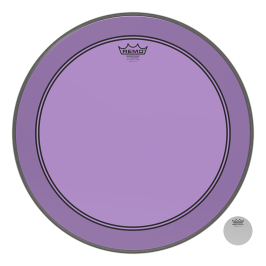Remo Powerstroke P3 Colortone Purple Bass Drumhead, 20"