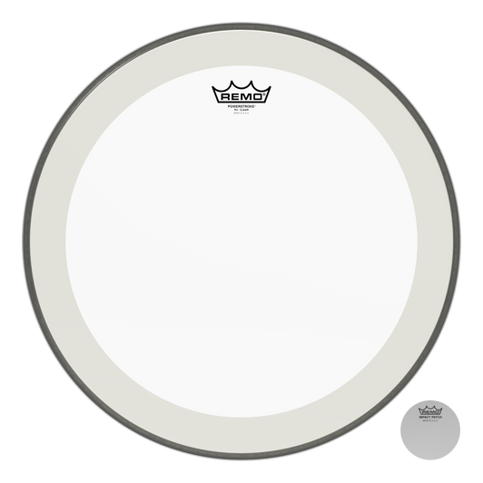 Remo Powerstroke P4 Clear Bass Drumhead, 18"