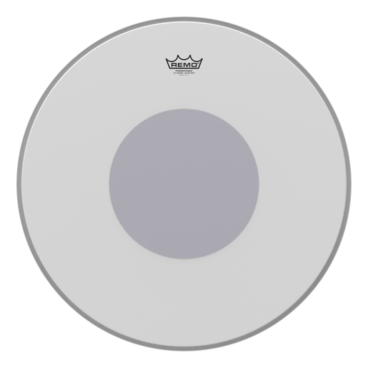 Remo Powerstroke P3 Coated Black Dot Bass Drumhead - Bottom Black Dot, 22"
