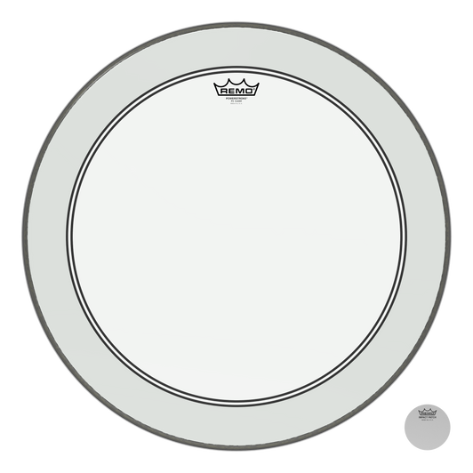 Remo Powerstroke P3 Clear Bass Drumhead, 23"
