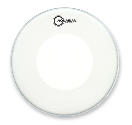 Aquarian Hi-Velocity White Texture Coated Double Ply Snare Drum Batter 14" product image