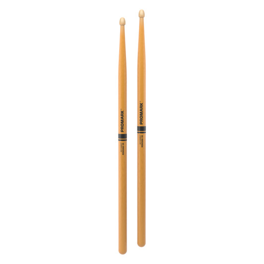 Promark Rebound 5B ActiveGrip Clear Hickory Drumstick, Acorn Wood Tip product image