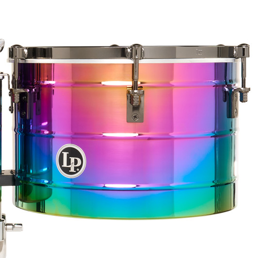 Latin Percussion Tony Succar 15-16 Thunder Timbale Rainbow Black Nickel product image 5