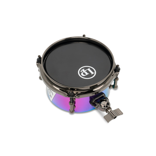 Latin Percussion Tony Succar 6" Micro Snare Rainbow Black Nickel product image 4