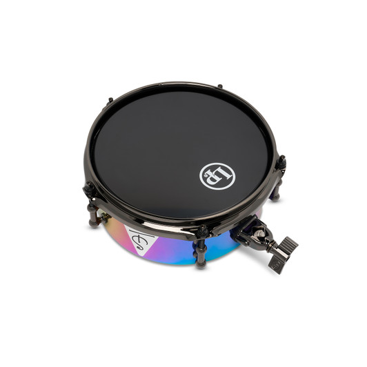 Latin Percussion Tony Succar 8" Micro Snare Rainbow Black Nickel product image 4