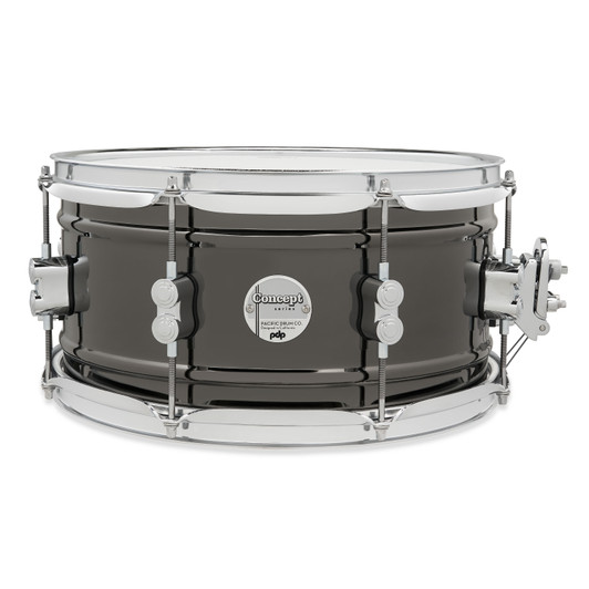 PDP Concept Series Metal Snare, 6.5x13, Black Nickel Over Steel w/Chrome Hardware product image 1