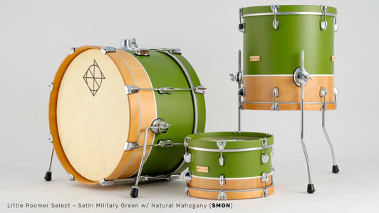 Dixon Little Roomer Select 320 Shell Pack Military Green to Natural Mahogany Lacquer.